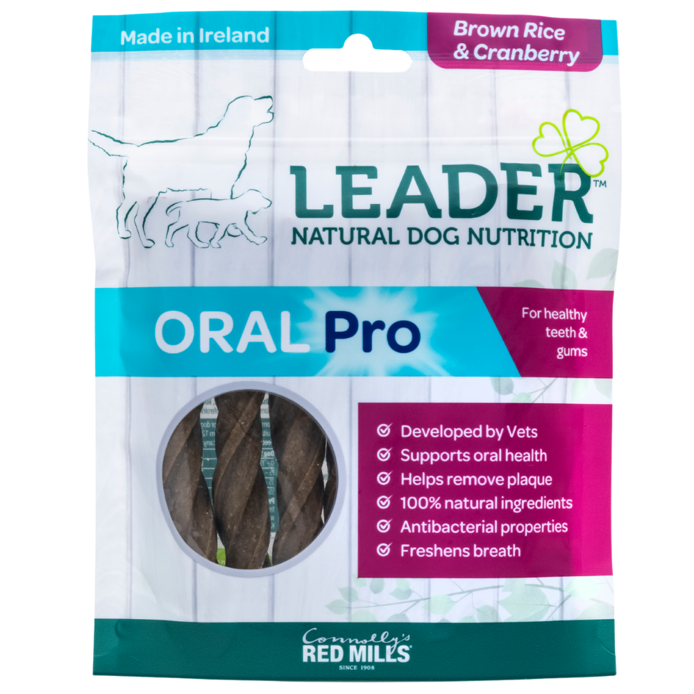 Gryzaki dentystyczne Leader Oral Pro z brązowym ryżem i żurawiną